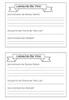 Vorschau - Arbeitsblätter - Arbeitsheft zum Infotext Leonardo Da Vinci Grundschule - Seite 3