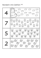 Vorschau - Arbeitsblätter - Bündeln mit Zahlen (2-fach differenziert) - Seite 2