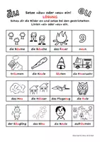 Vorschau - Arbeitsblätter - Umlaute unterscheiden - äu oder eu - Seite 1