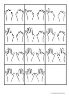 Vorschau - Arbeitsblätter - Fingerbilder-Karten (über lange Seite kopieren) - Deckblatt