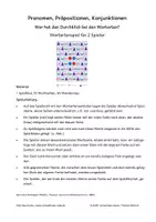 Vorschau - Spiele - Wortarten: Wer hat den Durchblick - Konjunkt., Präp., Pron. - Seite 2