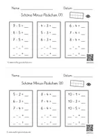 Vorschau - Arbeitsblätter - Minusaufgaben im Zehnerraum / Schöne Päckchen (9 AB) - Seite 3