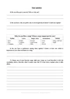 Aperçu - Feuilles d'exercices - Why is music important? Why do you like it? - Page 1