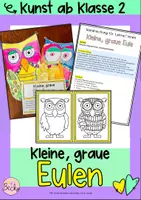 Vorschau - Stundenentwürfe - Graue Eulen (Kunstunterricht) - Deckblatt