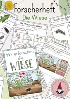 Vorschau - Stundenentwürfe - Forscherheft/ Arbeitsblätter: Die Wiese - Deckblatt