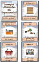 Vista previa - Juegos / Gamificación - Juego de lectura - Einkaufen im Supermarkt - Alemán - página 1