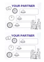Vorschau - Aufgabenkarten - Partner work - Breakfast lunch dinner - Deckblatt