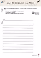 Vorschau - Arbeitsblätter - Writing a persuasive Text about Edinburgh - Seite 1