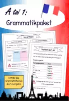 Vorschau - Arbeitsblätter - A toi 1 (Ausgabe 2022) - Grammatikpaket für das 1. Lernjahr - Deckblatt