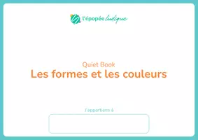 Aperçu - Feuilles d'exercices - Quiet book formes et couleurs à imprimer - 2 à 6 ans - Page 1