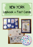 Vorschau - Arbeitsblätter - New York - Lapbook and Fact Cards / Lernwerkstatt - Deckblatt