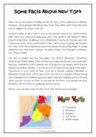 Vorschau - Arbeitsblätter - New York - Lapbook and Fact Cards / Lernwerkstatt - Seite 1