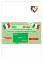 Vorschau - Arbeitsblätter - Italienisch lernen mit Allie: Übungen Regelmäßige Verben auf -ere Folien + Vokabelliste + Arbeitsblatt mit Lösung - Deckblatt