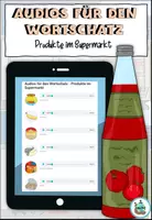 Vorschau - Arbeitsblätter - Wortschatzpaket "Produkte im Supermarkt" Thema Einkaufen - DaZ / DaF / Deutsch - Seite 3
