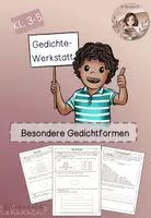 Vorschau - Unterrichtsreihen - 2 Besondere Gedichtformen- Gedichte-Werkstatt - Deckblatt