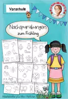 Vorschau - Arbeitsblätter - Nachspuren Vorschule Frühling | Schwungübungen für Kita - Deckblatt