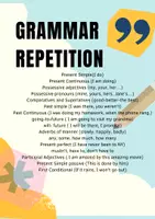 Vorschau - Arbeitsblätter - Grammar Repetition - grosse Aufgabensammlung - Deckblatt