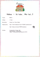 Vorschau - Spiele - Hobbies & Freizeit: "Ich habe... Wer hat...?" (Lesespiel & Kennenlernen) - Deutsch / DaZ - Kl. 1/2 - Seite 1