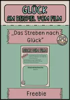 Vorschau - Arbeitsblätter - Freebie: Glück - am Beispiel von ,,Das Streben nach Glück" - Deckblatt