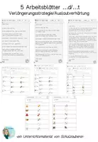 Vorschau - Arbeitsblätter - 5 Arbeitsblätter - ...d/...t? Verlängerungsstrategie - Deckblatt