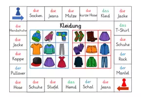 Vorschau - Spiele - Bingospielfeld zum Thema "Kleidung" (DaZ/ DaF) - Seite 2