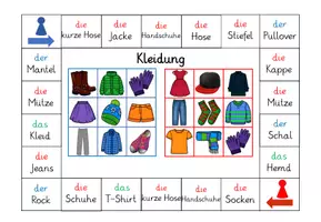 Vorschau - Spiele - Bingospielfeld zum Thema "Kleidung" (DaZ/ DaF) - Seite 3