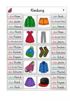 Vorschau - Spiele - Klammerkarten zum Thema "Kleidung" (DaZ/ DaF) - Seite 1