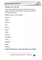 Vorschau - Arbeitsblätter - Arbeitsblätter zur Rechtschreibung Nomen - Seite 2