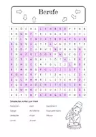 Vorschau - Arbeitsblätter - Suchsel Berufe DaF - Deckblatt