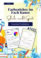 Vorschau - Unterrichtsreihen - Kunst - Farblehre - Kurztest - TimothyT - Deckblatt