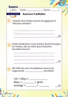 Vorschau - Unterrichtsreihen - Kunst - Farblehre - Kurztest - TimothyT - Seite 2