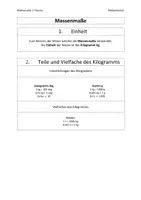 Vorschau - Poster - Massenmaße Merkblätter - Deckblatt