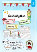 Vorschau - Arbeitsblätter - Sachaufgaben - Deckblatt