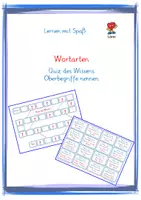 Vorschau - Spiele - Quiz des Wissens - Oberbegriffe nennen - Deckblatt