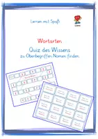 Vorschau - Spiele - Quiz des Wissens - Wortarten Materialpaket - Seite 1