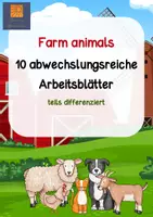 Vorschau - Arbeitsblätter - Farm animals 10 Arbeitsblätter Bauernhof Englisch - Deckblatt