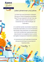Vorschau - Arbeitsblätter - Farbkreis - Kunst - Farblehre - Lückentext - TimothyT - Seite 1