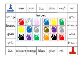 Vorschau - Spiele - Bingospielfeld zum Thema "Farben" (DaZ/ DaF) - Seite 2