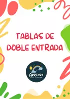 Vista previa - Manualidades / Dibujos para colorear - TABLAS DE DOBLE ENTRADA - página 1