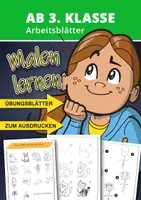 Vorschau - Mal- und Bastelvorlagen - Malvorlagen Schritt für Schritt – Zeichnen lernen ab Klasse 3 - Deckblatt
