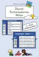 Vorschau - Aufgabenkarten - Partnerlesekarten Wetter - Deckblatt