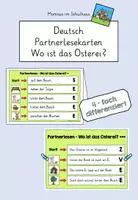 Vorschau - Arbeitsblätter - Partnerlesekarten Ostern: Wo ist das Osterei? - Deckblatt