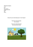 Vorschau - Stundenentwürfe - Unterrichtsentwurf Englisch - my favourite farm animal - Seite 1
