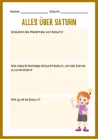 Vorschau - Arbeitsblätter - Saturn: Ein Leitfaden für Kinder zur Astronomie und Planetenforschung - Seite 3