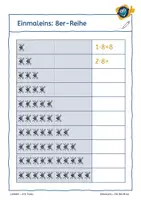 Vorschau - Arbeitsblätter - Einmaleins - Die 8er-Reihe verstehen und automatisieren - Seite 3