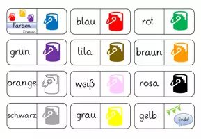 Vorschau - Spiele - Domino zum Thema "Farben" (DaZ/ DaF) - Seite 1