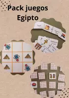 Vista previa - Unidades / Secuencias / Situaciones de Aprendizaje - Pack juegos Egipto - Portada