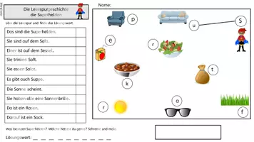 Vorschau - Arbeitsblätter - Die Superhelden - Lesespur zum S/s fünffach differenziert - Seite 3