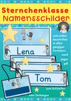 Vorschau - Anderer Materialtyp - Sternchenklasse - Namensschilder - Deckblatt