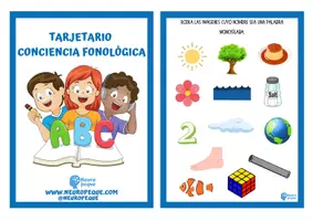 Vista previa - Hojas de trabajo - PACK TARJETARIOS CONCIENCIA FONOLÓGICA 1 Y 2 - página 1